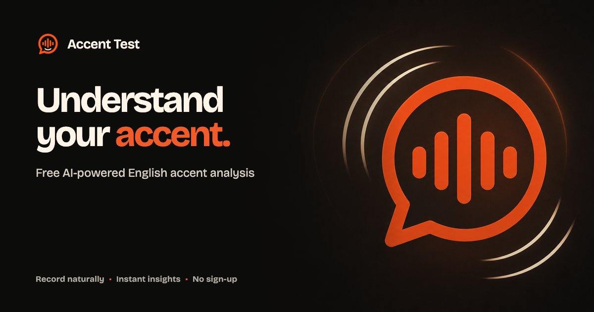 Axent App Accent Test - Free Online English Accent Analysis | AI-Powered Accent Test